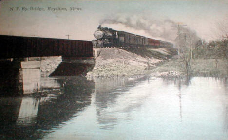 Northern Pacific Railroad Bridge, Royalton Minnesota, 1909