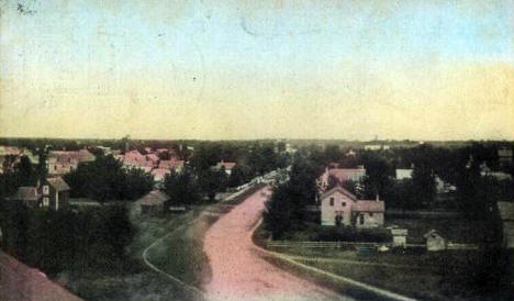 Birds eye view, Royalton Minnesota, 1908