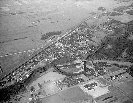 Aerial view, Royalton Minnesota, 1970