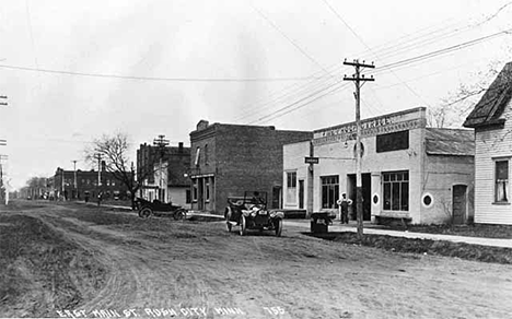 East Main Street, Rush City Minnesota, 1915