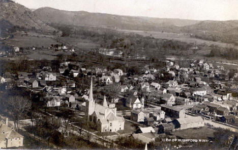 View of Rushford Minnesota, 1909
