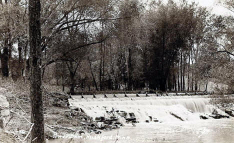 Power Dam and Root River, Rushford Minnesota, 1909