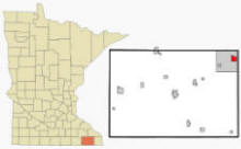 Location of Rushford, Minnesota