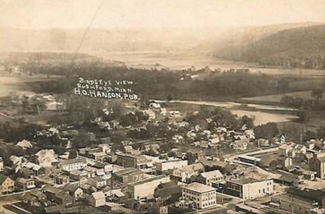 Birds eye view Rushford Minnesota, 1912