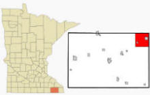 Location of Rushford Village, Minnesota