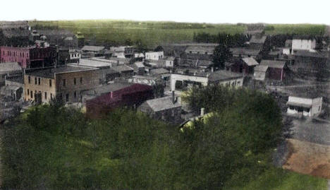 Birds eye view, Sacred Heart Minnesota, 1910