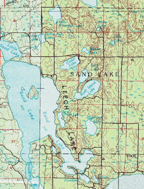 Sand Lake Mn Map Guide To Sand Lake Minnesota