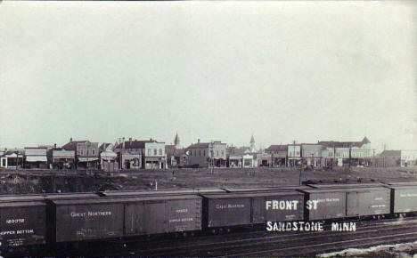 Front Street, Sandstone Minnesota, 1910's