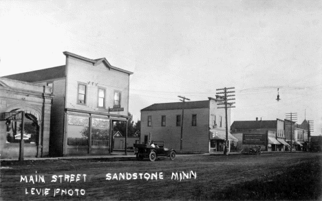Main Street, Sandstone Minnesota, 1918