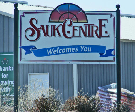 Welcome Sign, Sauk Centre Minnesota, 2009