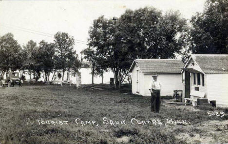 Tourist Camp, Sauk Centre Minnesota, 1920's?