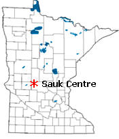 Location of Sauk Centre Minnesota