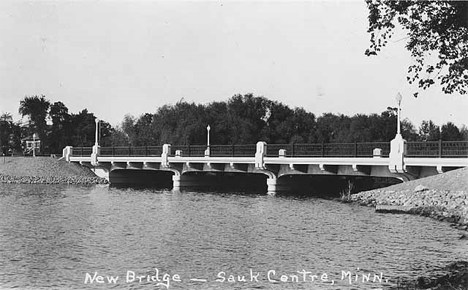Bridge in Sauk Centre Minnesota, 1940
