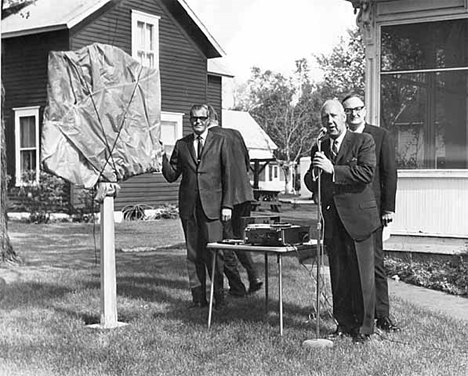 Dedication of Sinclair Lewis Home Plaque, Sauk Centre Minnesota, 1968
