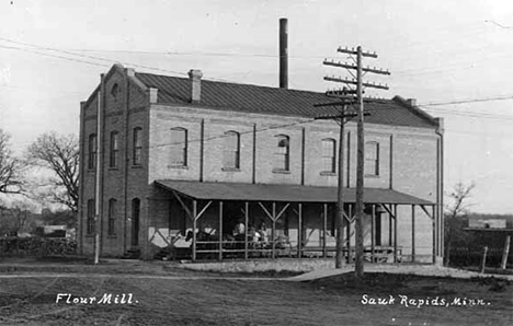 Flour Mill at Sauk Rapids Minnesota, 1900