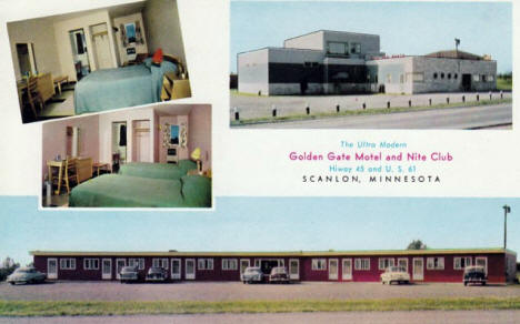 Golden Gate and Nite Club, Scanlon Minnesota, 1950's