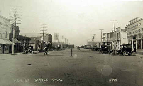 Main Street, Sebeka Minnesota, 1920's