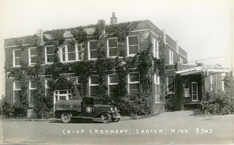 Co-op Creamery, Shafer Minnesota, 1920's?