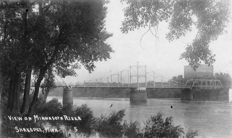 View on Mississippi River, Shakopee Minnesota, 1916