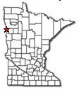 Location of Shelly Minnesota
