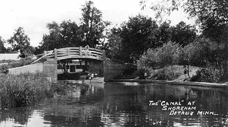 Canal at Shoreham Minnesota, 1912
