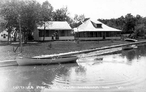Cottages at Pettibone Lodge, Shoreham Minnesota, 1930