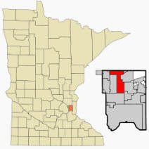 Location of Shoreview, Minnesota