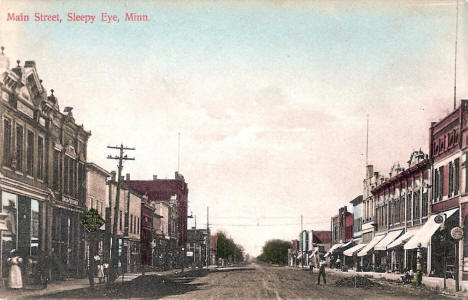 Main Street, Sleepy Eye Minnesota, 1910's