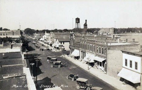 Main Street, Sleepy Eye Minnesota, 1920's