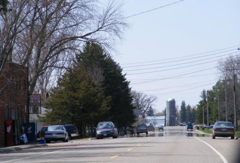 Street scene, Sobieski Minnesota, 2009