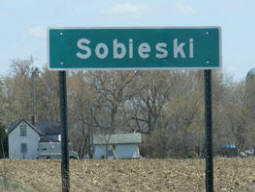 Sobieski Minnesota Highway Sign