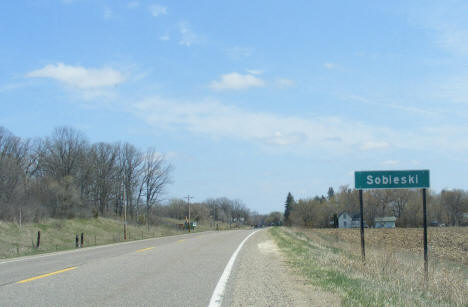 Entering Sobieski Minnesota, 2009