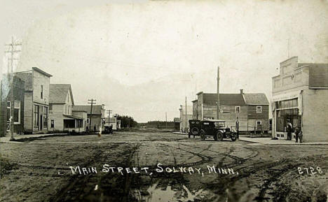 Main Street, Solway Minnesota, 1900's
