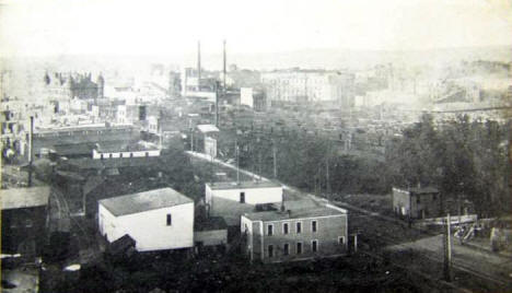 Birds eye view, South Saint Paul Minnesota, 1906