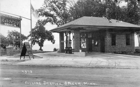 Filling Station, Spicer Minnesota, 1930's