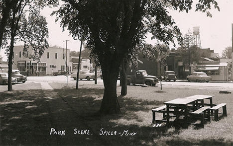 Park scene, Spicer Minnesota, 1950's