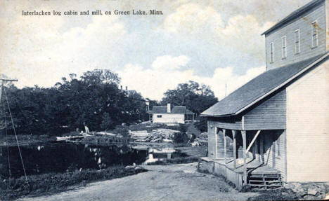 Interlachen Mill and Green Lake, Spicer Minnesota, 1911