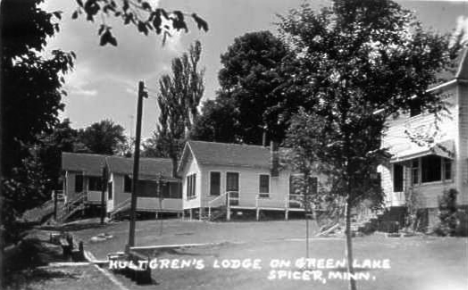 Hultgren's Lodge on Green Lake, Spicer Minnesota, 1950's
