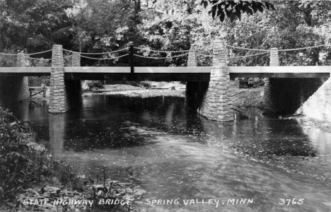 State Highway Bridge, Spring Valley Minnesota, 1940's