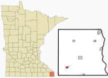 Location of Spring Grove, Minnesota