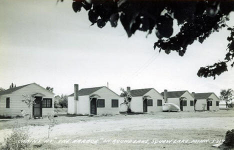 Cabins at The Harbor on Round Lake, Squaw Lake, Minnesota, 1940's