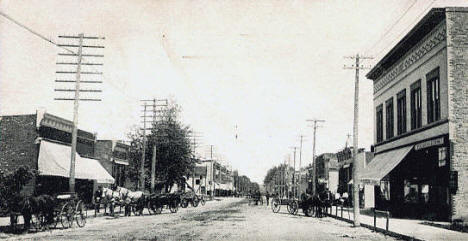 White Water Street, St. Charles Minnesota, 1907