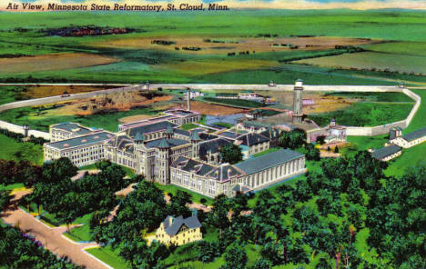 Aerial view, Minnesota State Reformatory, St, Cloud Minnesota, 1930'3