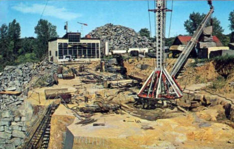 Granite quarry, St. Cloud Minnesota, 1960's