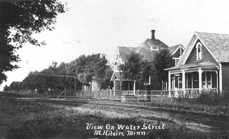 View on Water Street, St. Hilaire Minnesota, 1905