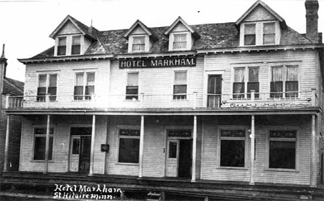 Hotel Markham, St. Hilaire Minnesota, 1909