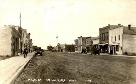Main Street, St. Hilaire Minnesota, 1924