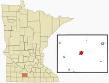 Location of St. James, Minnesota