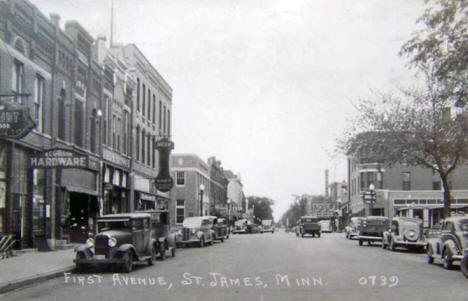 First Avenue, St. James Minnesota, 1938