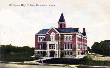 High School, St. James Minnesota, 1900's